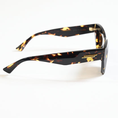 Bottega BV1218S 002 Womens Authentic Sunglasses Brown/Gold, 52mm - New