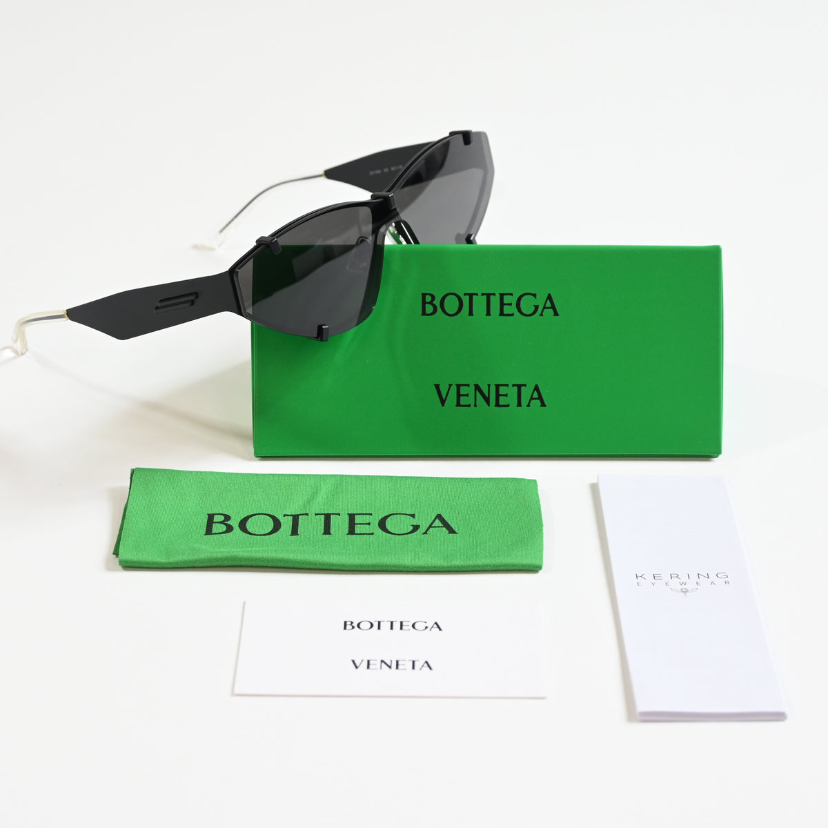 Bottega BV1165S 002 Womens Authentic Sunglasses Black, 99mm - New