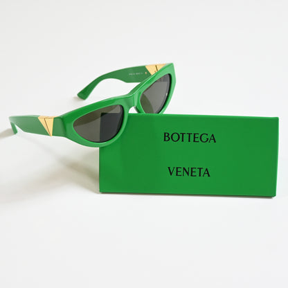 Bottega BV1176S 003 Womens Authentic Sunglasses Lime/Gold, 55mm - New