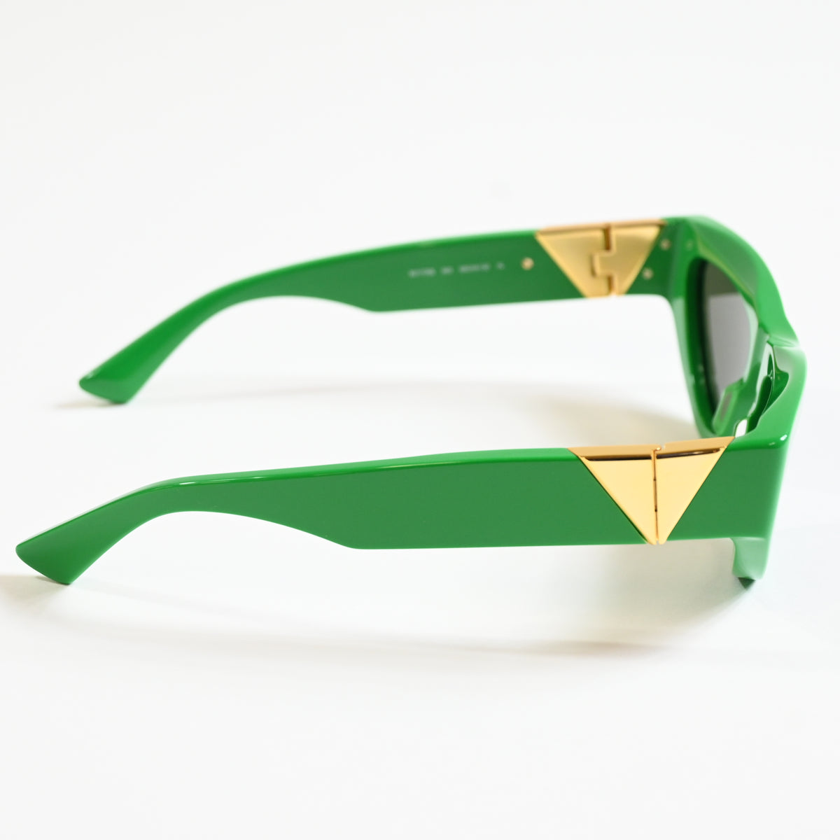 Bottega BV1176S 003 Womens Authentic Sunglasses Lime/Gold, 55mm - New