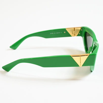 Bottega BV1176S 003 Womens Authentic Sunglasses Lime/Gold, 55mm - New