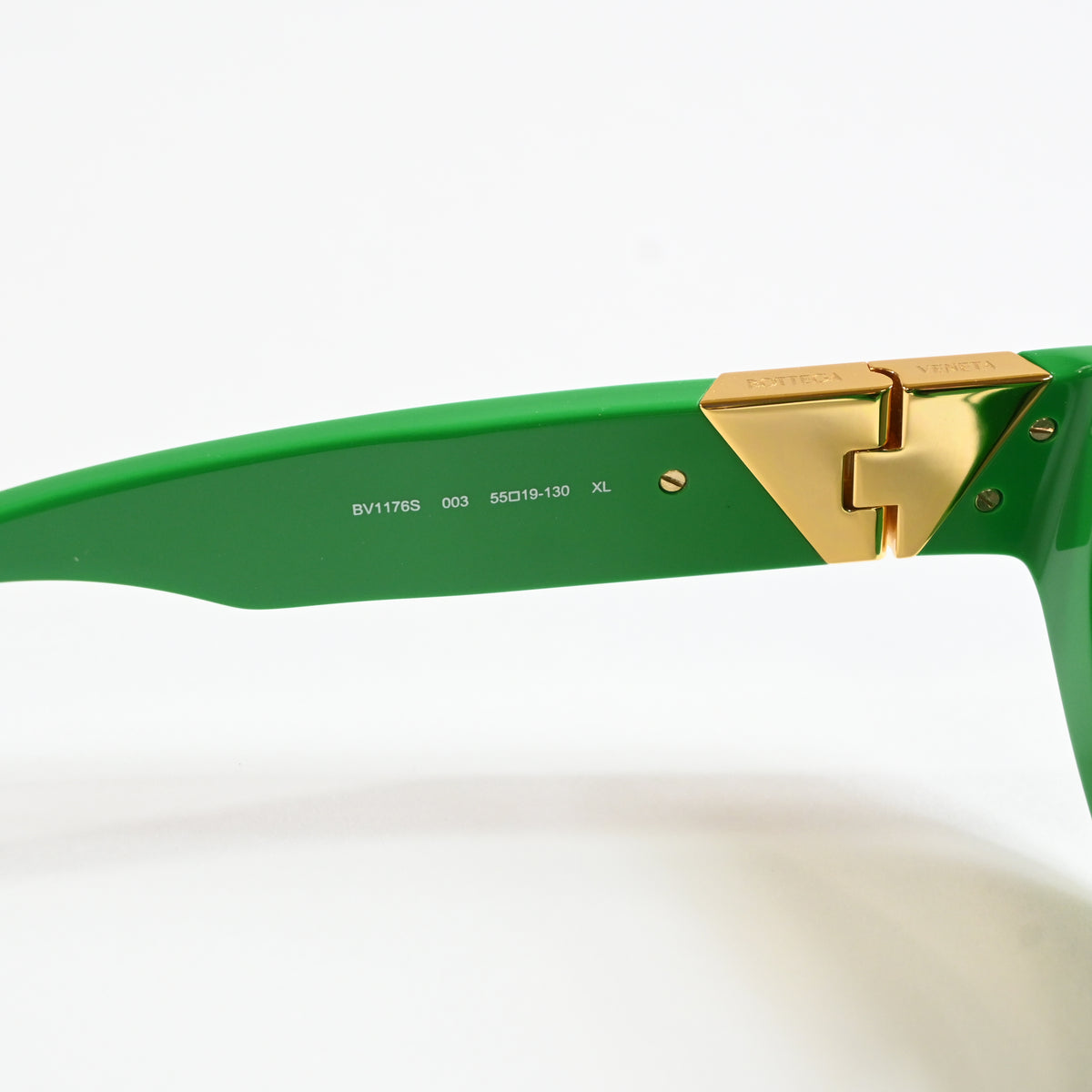 Bottega BV1176S 003 Womens Authentic Sunglasses Lime/Gold, 55mm - New