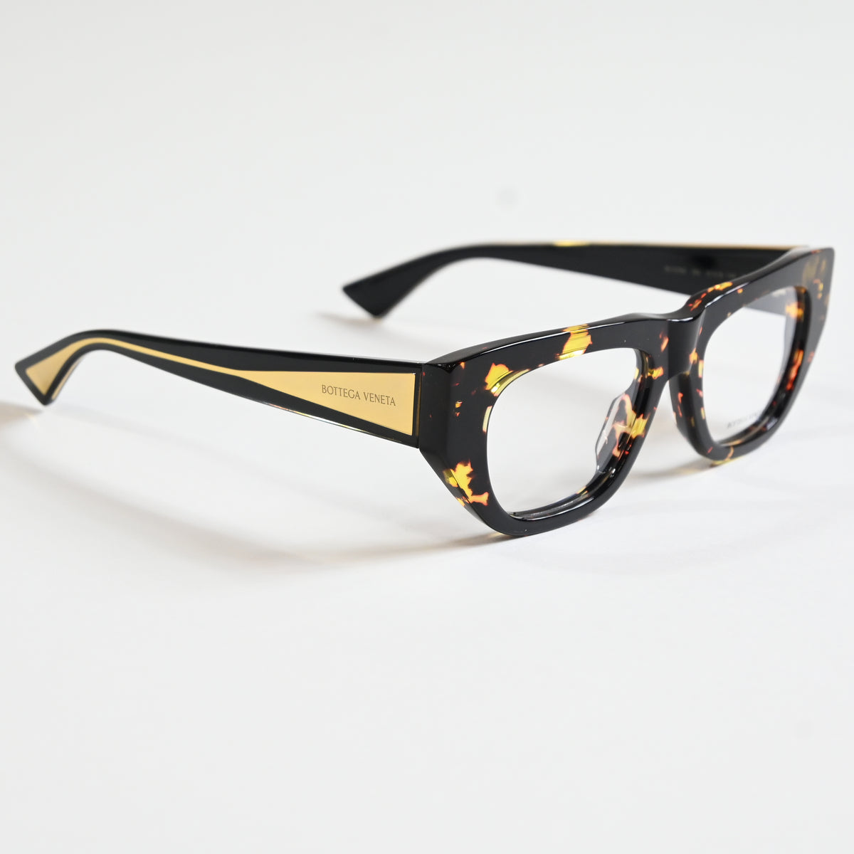 Bottega BV1279O 002 Womens Authentic Eyeglasses Havana/Gold, 51mm - New