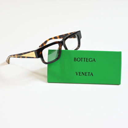 Bottega BV1280O 002 Womens Authentic Eyeglasses Havana/Gold, 51mm - New