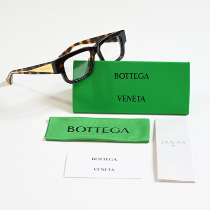 Bottega BV1280O 002 Womens Authentic Eyeglasses Havana/Gold, 51mm - New