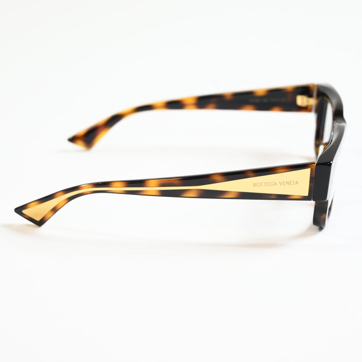 Bottega BV1280O 002 Womens Authentic Eyeglasses Havana/Gold, 51mm - New