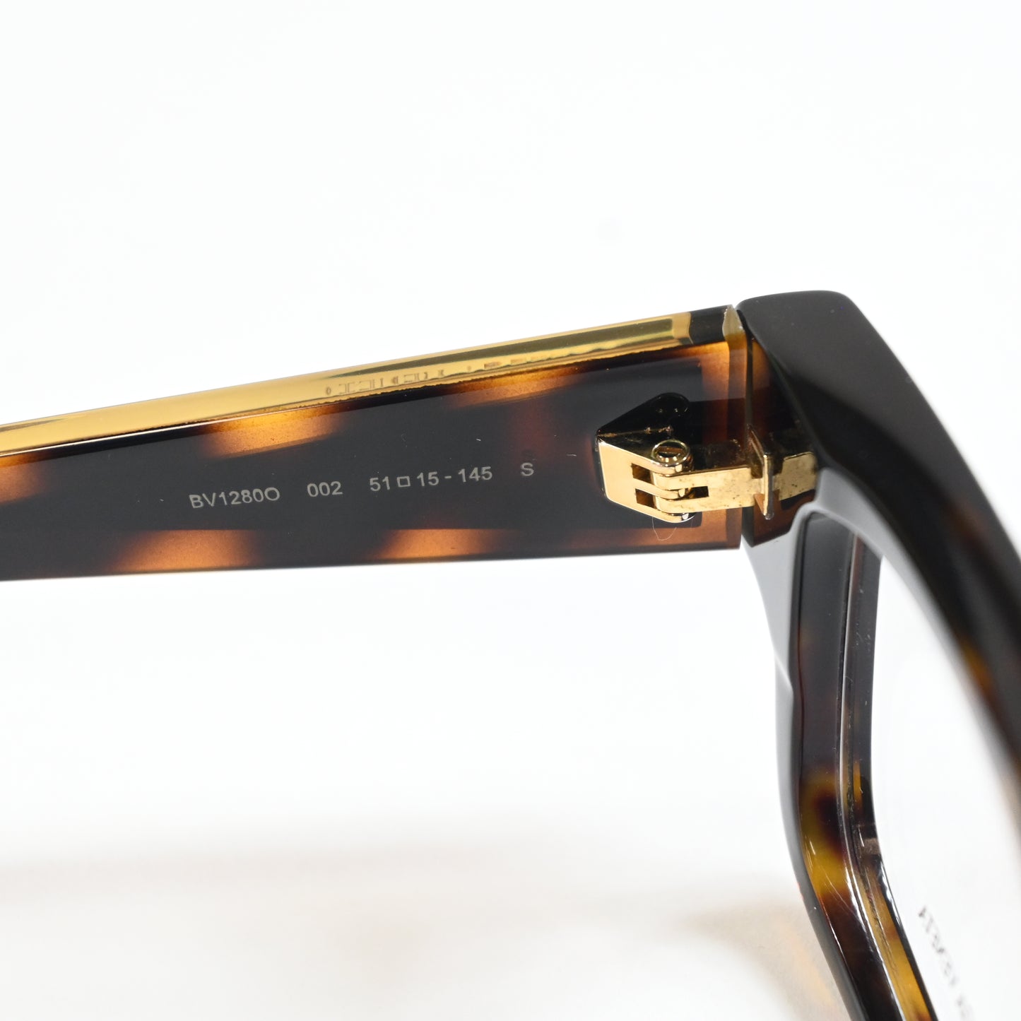 Bottega BV1280O 002 Womens Authentic Eyeglasses Havana/Gold, 51mm - New