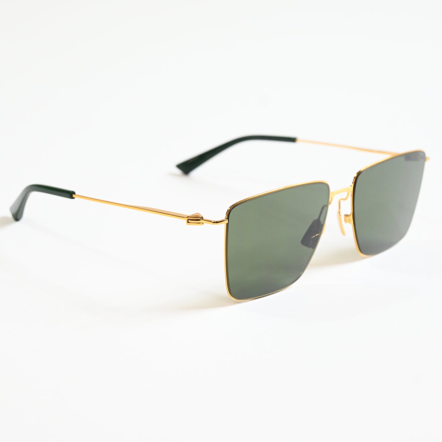 Bottega BV1267S 004 Mens Authentic Sunglasses Gold/Green, 58mm - New