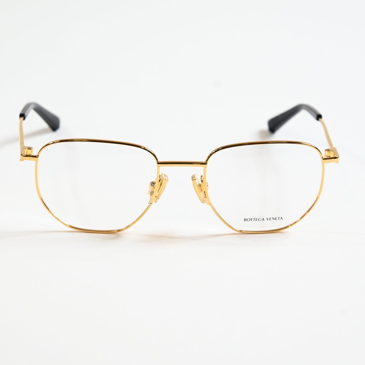 Bottega BV1301O 001 Unisex Authentic Eyeglasses Gold, 50mm Optical Frames - New