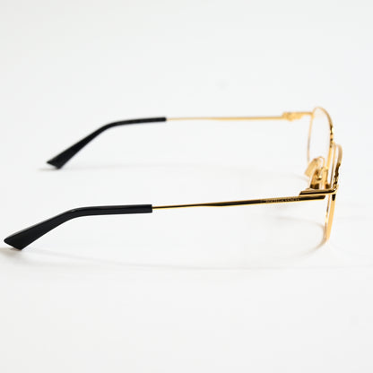 Bottega BV1301O 001 Unisex Authentic Eyeglasses Gold, 50mm Optical Frames - New