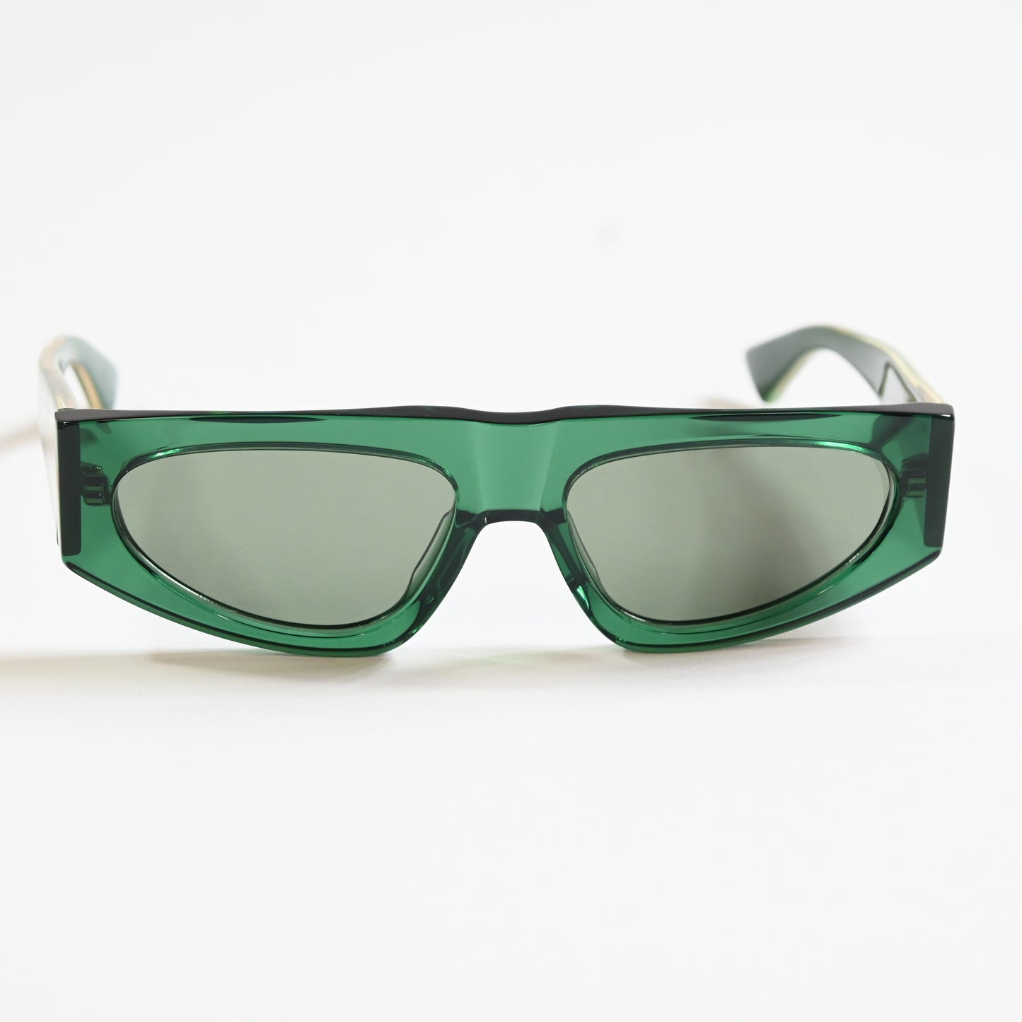 Bottega BV1277S 003 Womens Authentic Sunglasses Green/Gold, 57mm - New