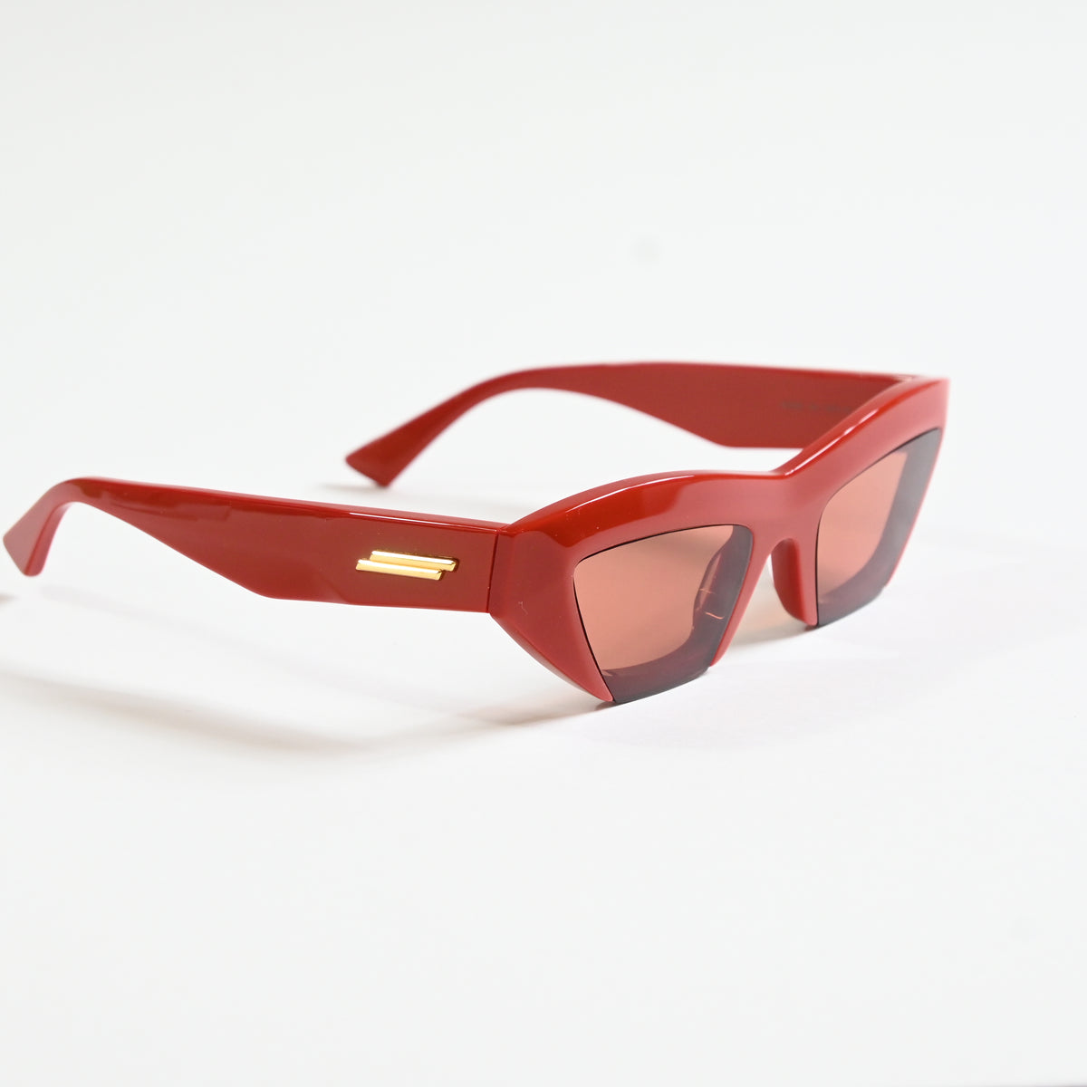 Bottega BV1219S 004 Womens Authentic Sunglasses Orange/Gold, 53mm - New