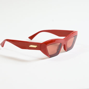 Bottega BV1219S 004 Womens Authentic Sunglasses Orange/Gold, 53mm - New