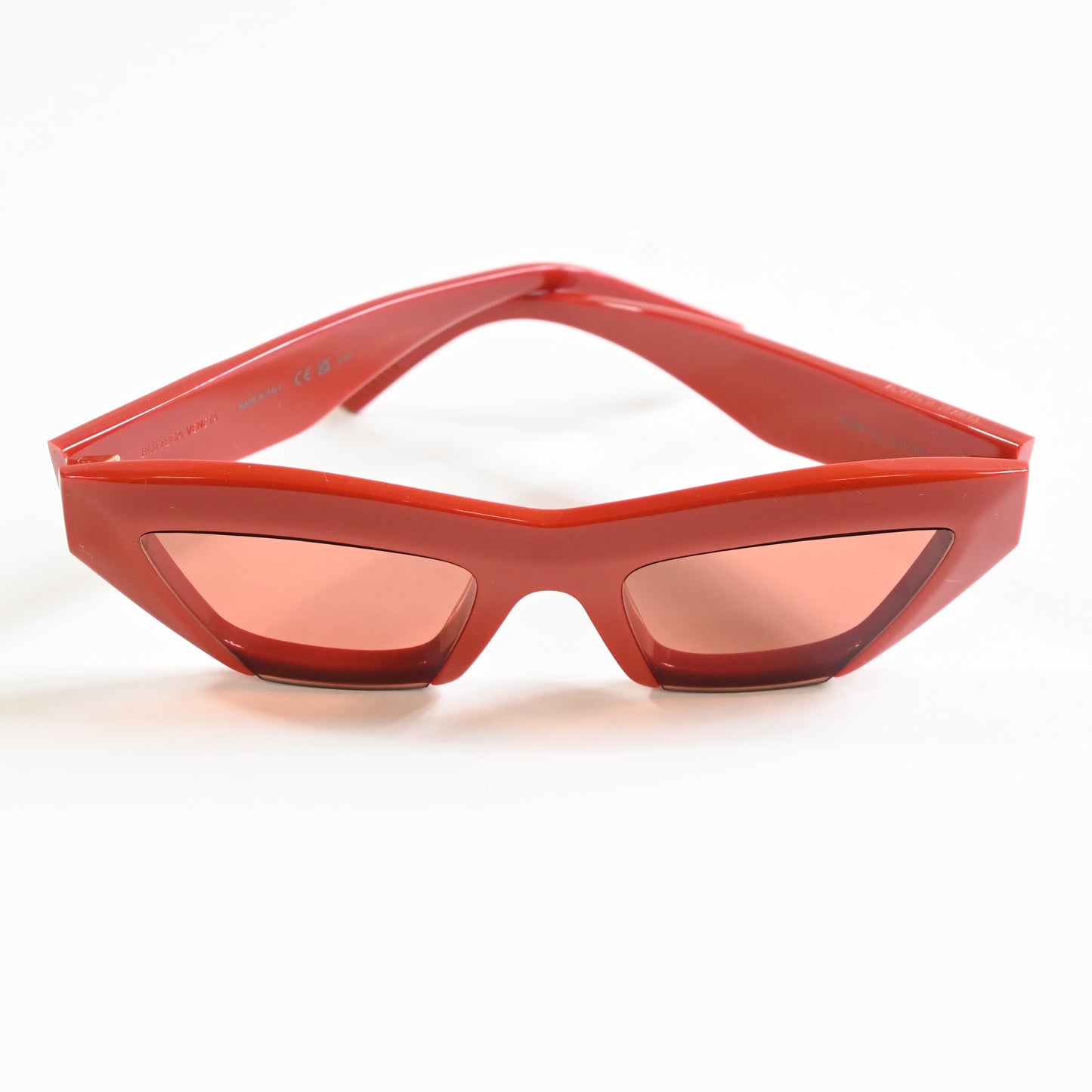 Bottega BV1219S 004 Womens Authentic Sunglasses Orange/Gold, 53mm - New