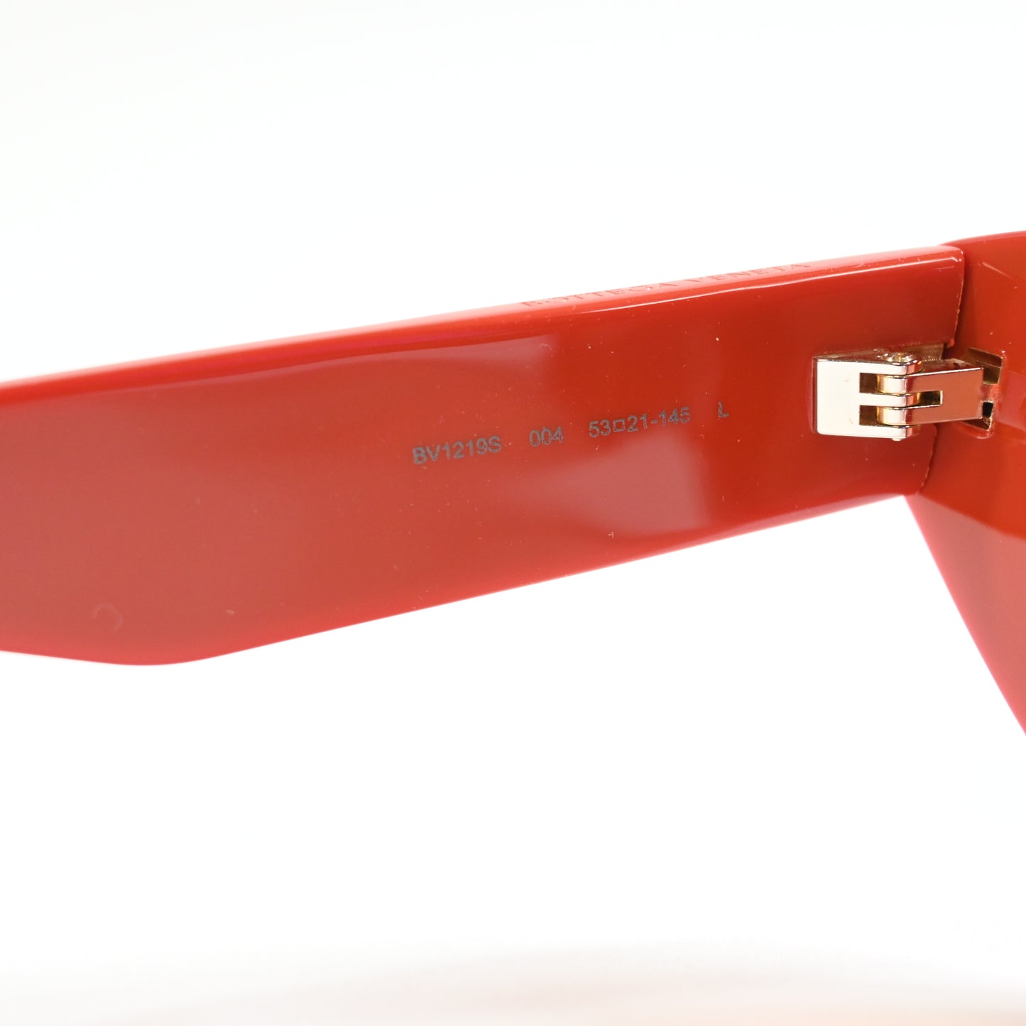 Bottega BV1219S 004 Womens Authentic Sunglasses Orange/Gold, 53mm - New