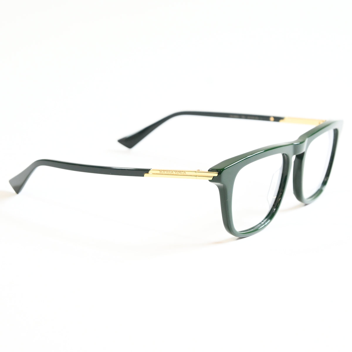 Bottega BV1264O 004 Mens Authentic Eyeglasses Green/Gold, 51mm - New