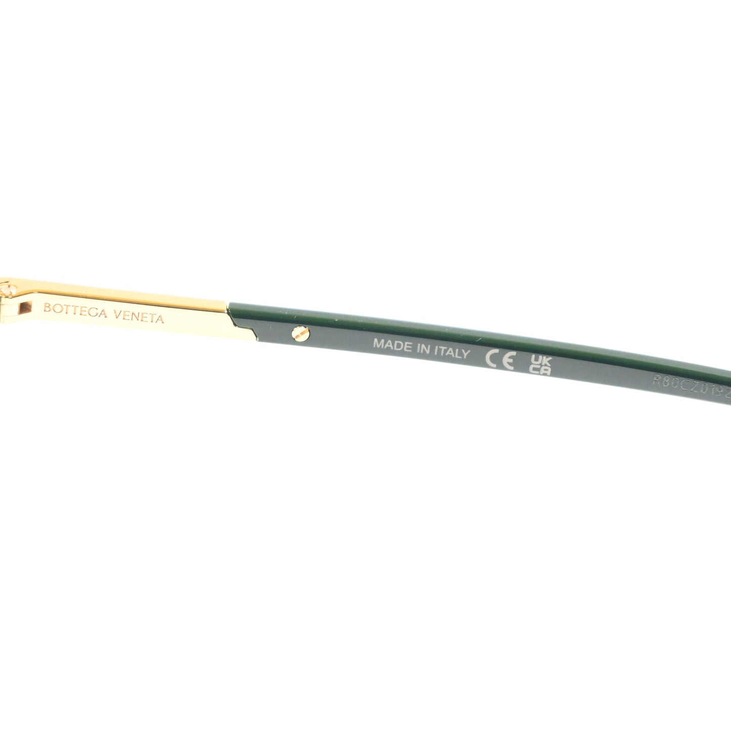 Bottega BV1264O 004 Mens Authentic Eyeglasses Green/Gold, 51mm - New