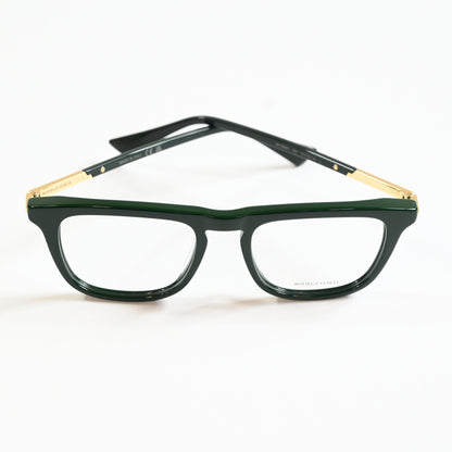 Bottega BV1264O 004 Mens Authentic Eyeglasses Green/Gold, 51mm - New