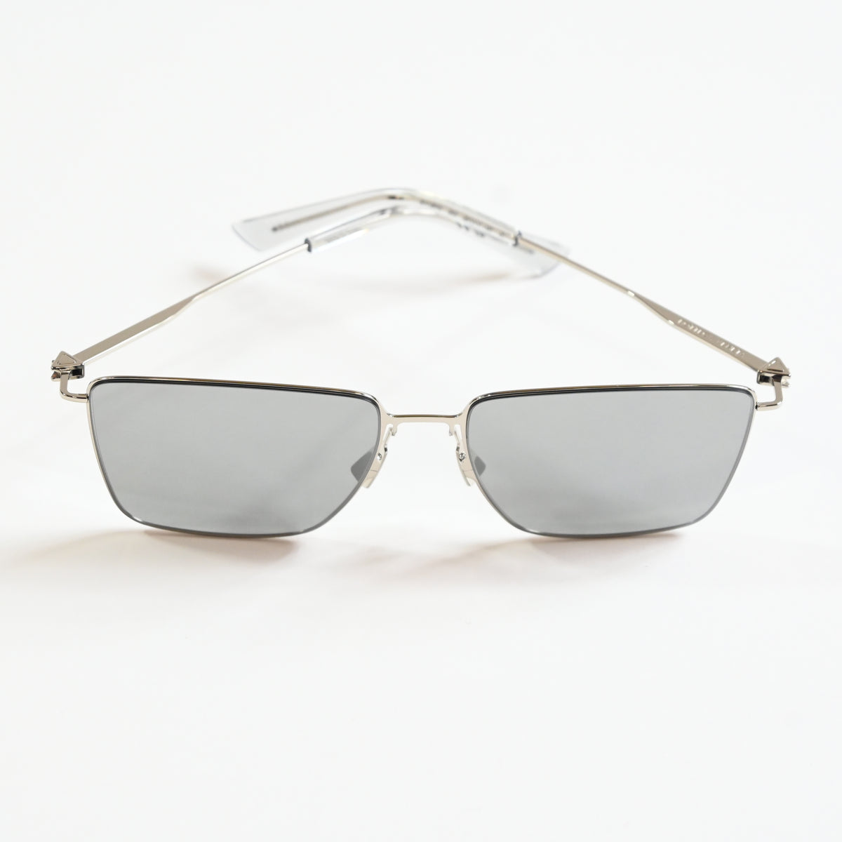 Bottega BV1267S 003 Mens Authentic Sunglasses Silver, 58mm - New
