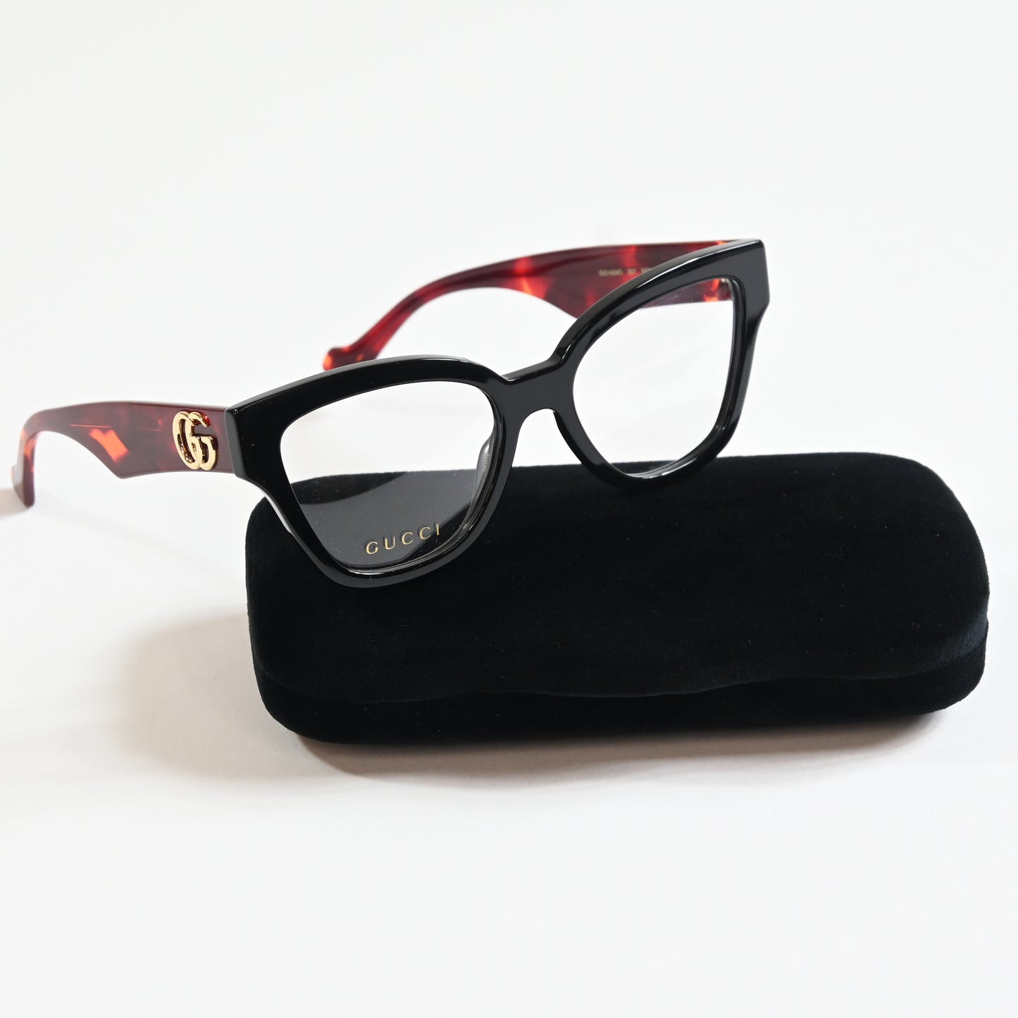 Gucci GG1424O 007 Womens Authentic Eyeglasses Havana Black/Havana, 54mm - New