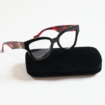 Gucci GG1424O 007 Womens Authentic Eyeglasses Havana Black/Havana, 54mm - New