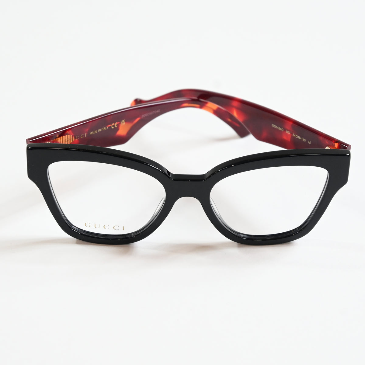Gucci GG1424O 007 Womens Authentic Eyeglasses Havana Black/Havana, 54mm - New