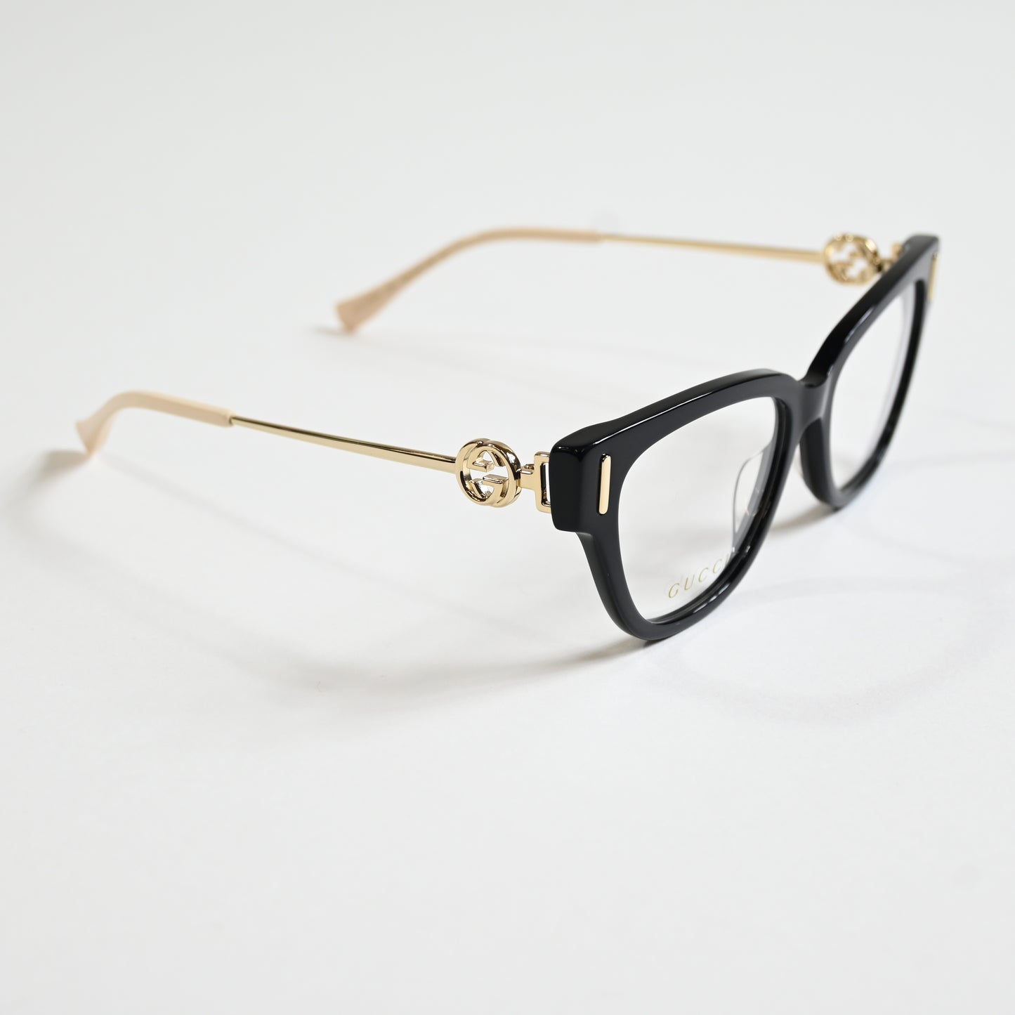 Gucci GG1205O 001 Womens Authentic Eyeglasses Black/Gold, 52mm - New