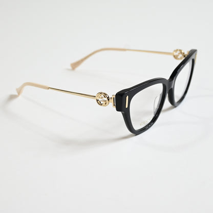 Gucci GG1205O 001 Womens Authentic Eyeglasses Black/Gold, 52mm - New