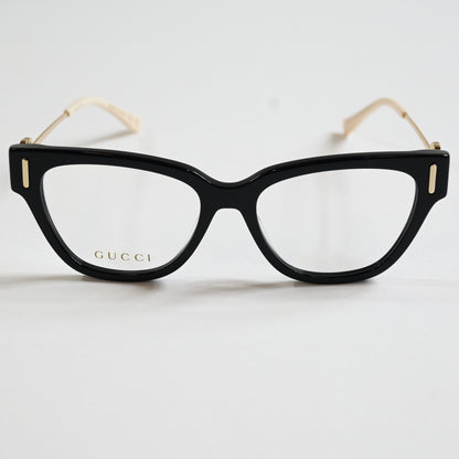 Gucci GG1205O 001 Womens Authentic Eyeglasses Black/Gold, 52mm - New