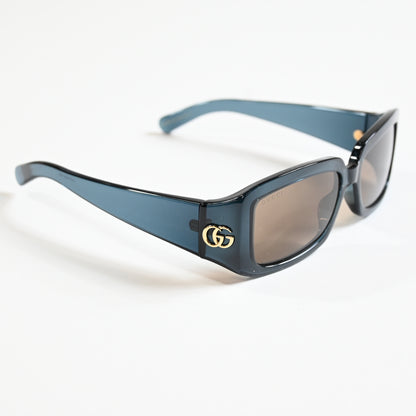 Gucci GG1403S 003 Womens Authentic Sunglasses Dark Blue/Bronze, 54mm - New