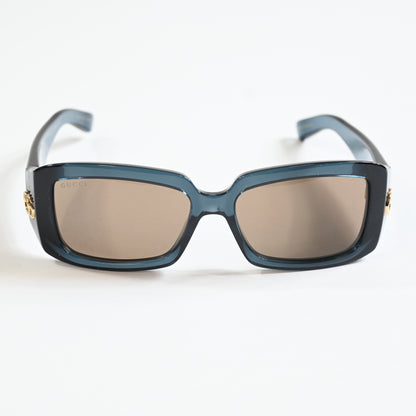 Gucci GG1403S 003 Womens Authentic Sunglasses Dark Blue/Bronze, 54mm - New