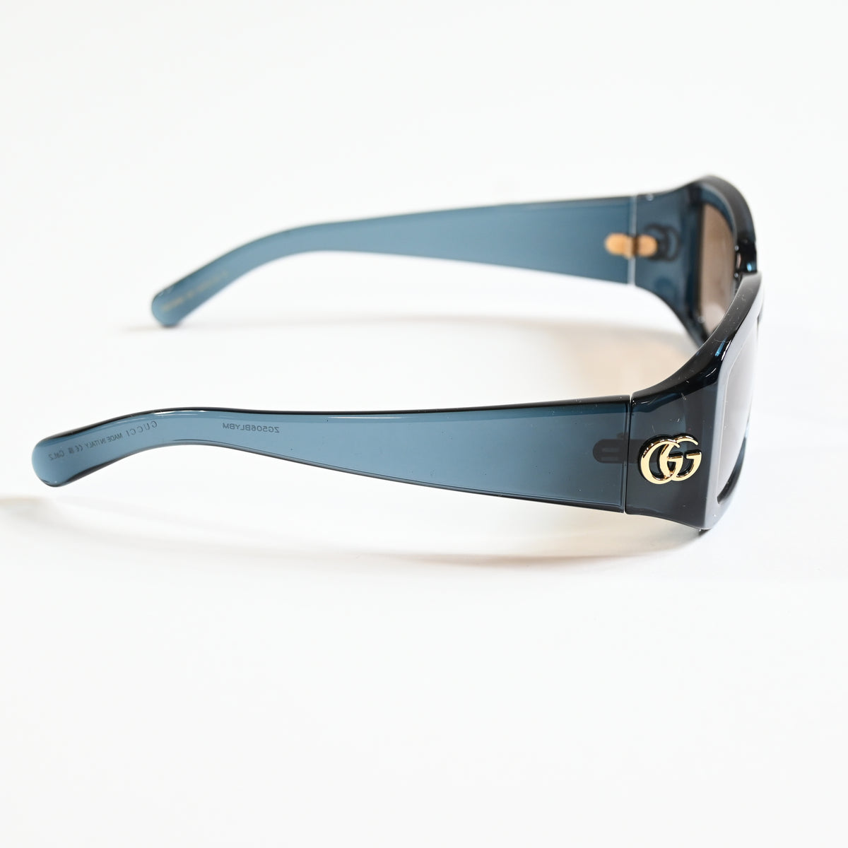 Gucci GG1403S 003 Womens Authentic Sunglasses Dark Blue/Bronze, 54mm - New