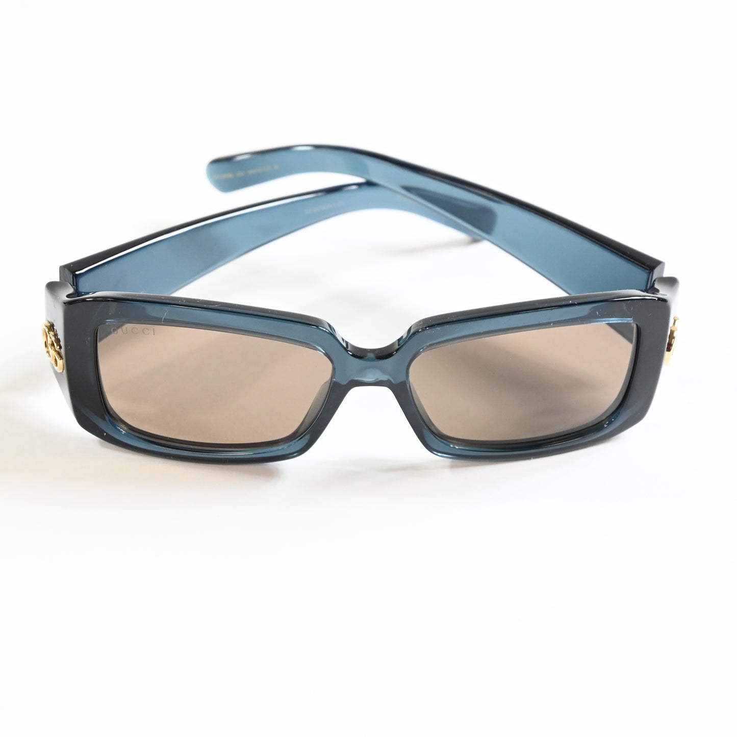 Gucci GG1403S 003 Womens Authentic Sunglasses Dark Blue/Bronze, 54mm - New