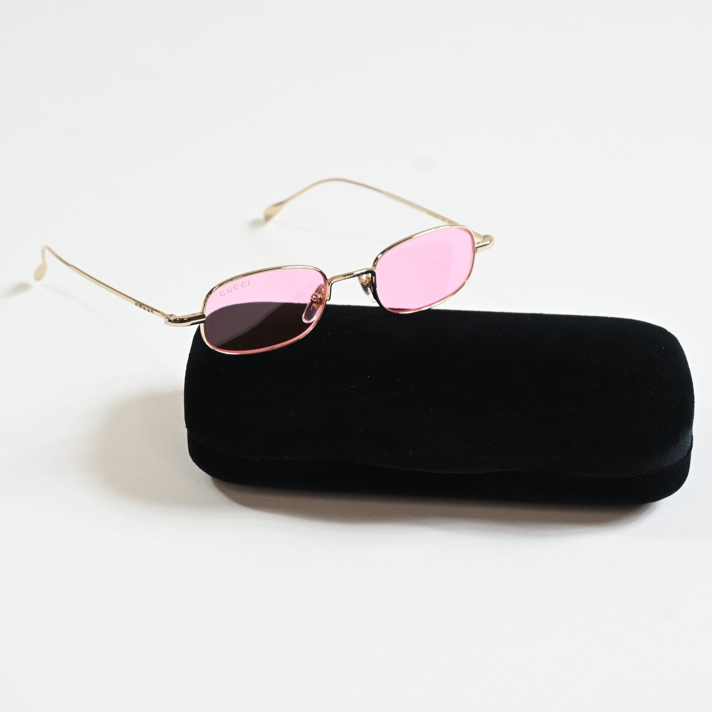 Gucci GG1648S 005 Mens Authentic Sunglasses Gold/Pink, 45mm - New