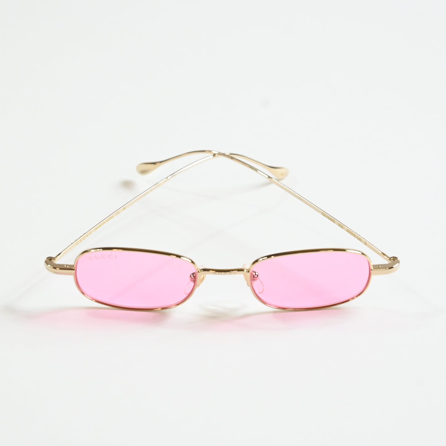 Gucci GG1648S 005 Mens Authentic Sunglasses Gold/Pink, 45mm - New