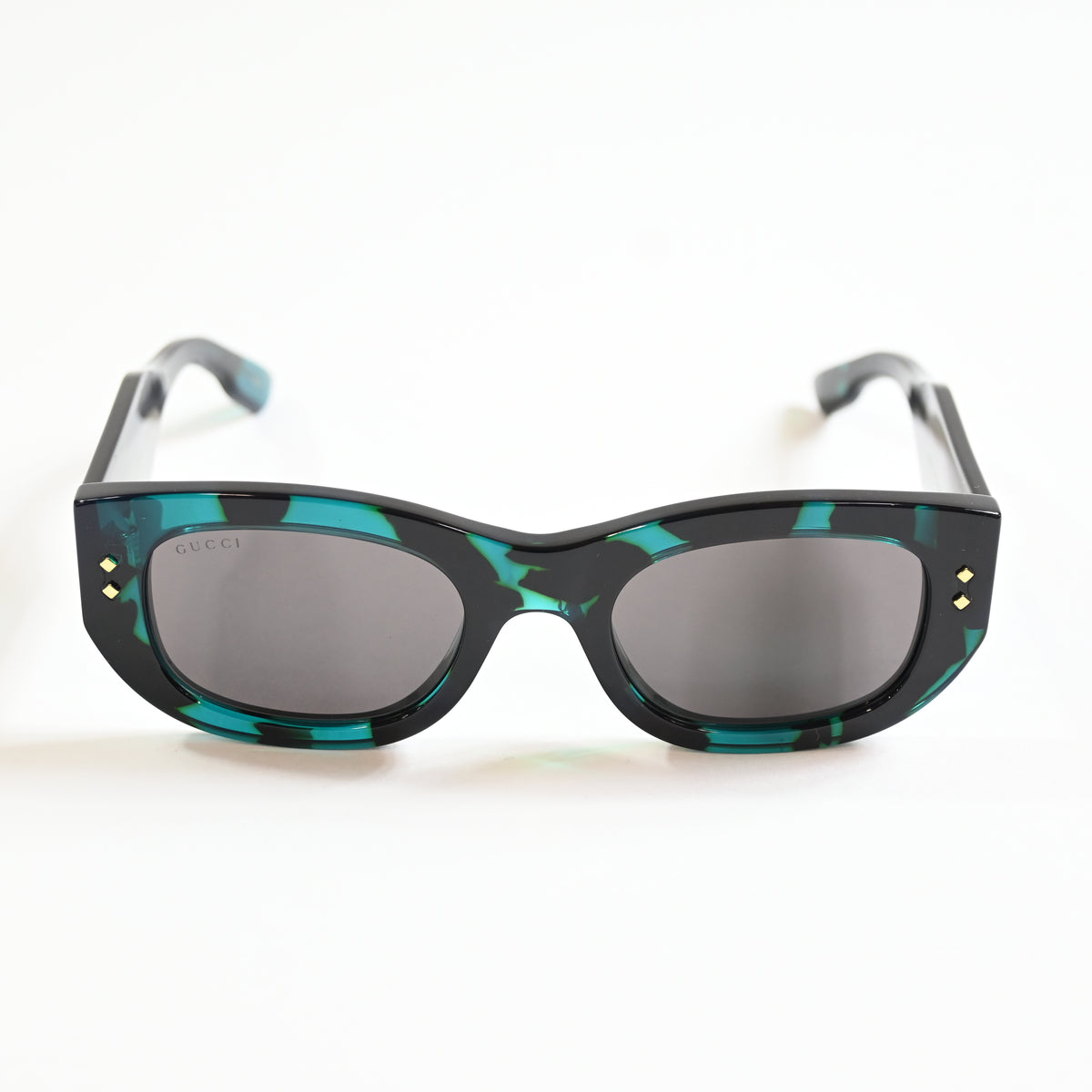 Gucci GG1215S 001 Womens Authentic Sunglasses Blue Havana, 51mm - New