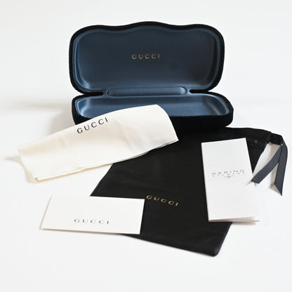 Gucci GG1215S 001 Womens Authentic Sunglasses Blue Havana, 51mm - New