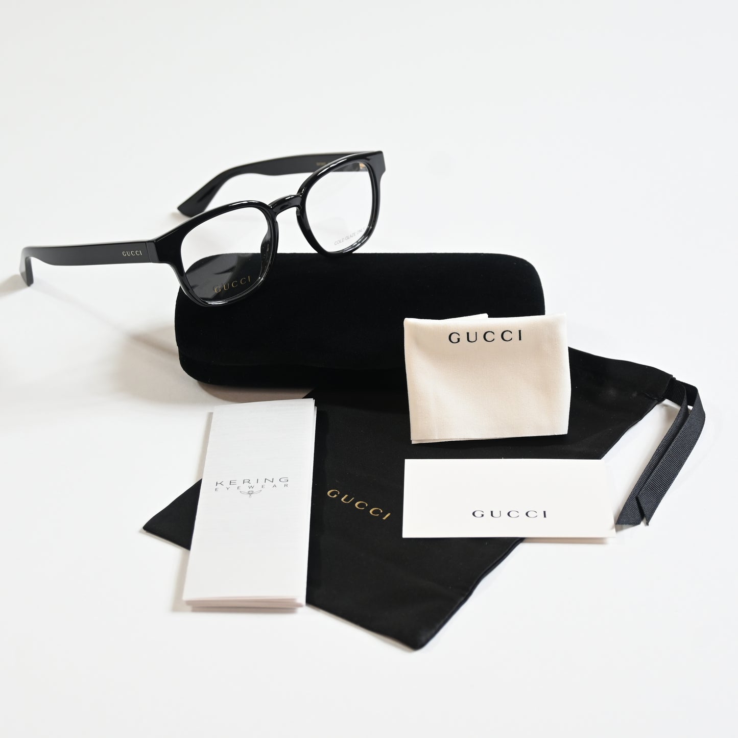 Gucci GG1343O 001 Unisex Authentic Eyeglasses Black, 49mm - New