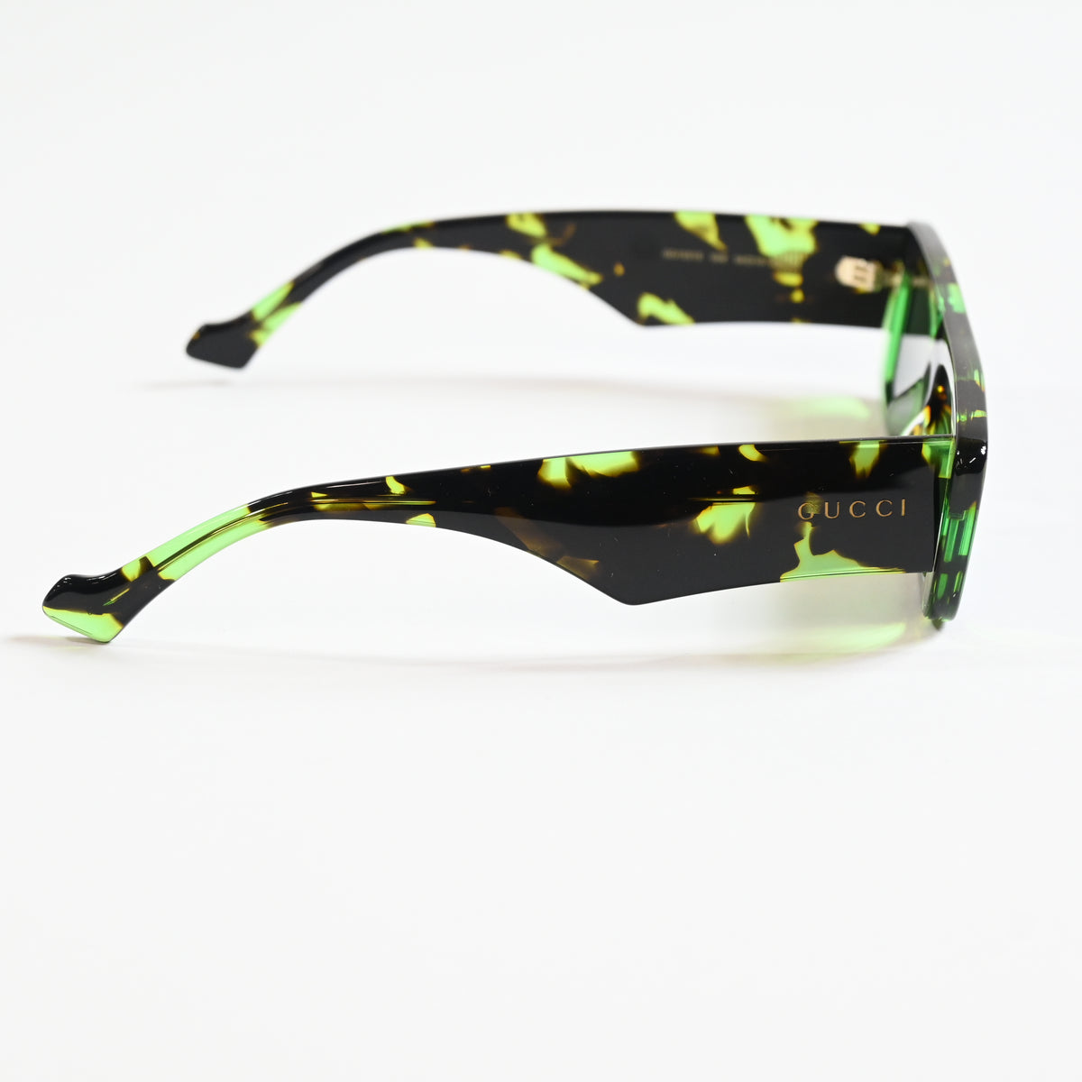 Gucci GG1331S 008 Mens Authentic Sunglasses Tortoise/Green, 54mm - New