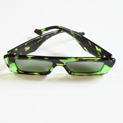Gucci GG1331S 008 Mens Authentic Sunglasses Tortoise/Green, 54mm - New