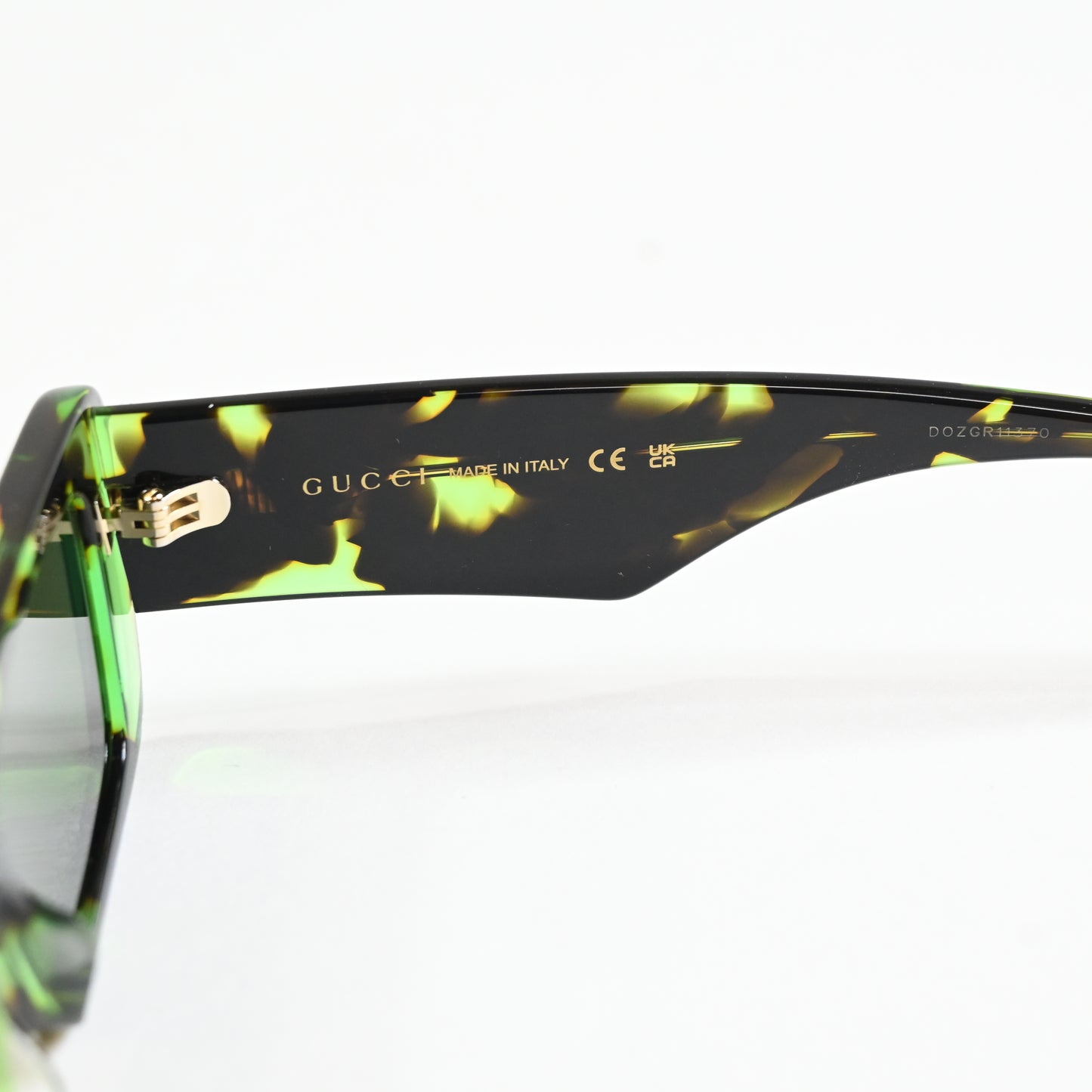 Gucci GG1331S 008 Mens Authentic Sunglasses Tortoise/Green, 54mm - New