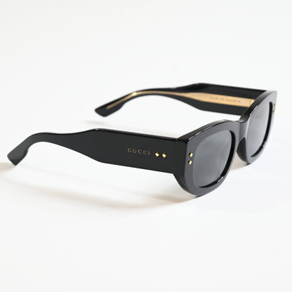 Gucci GG1215S 002 Womens Authentic Sunglasses Black/Gray, 51mm - New
