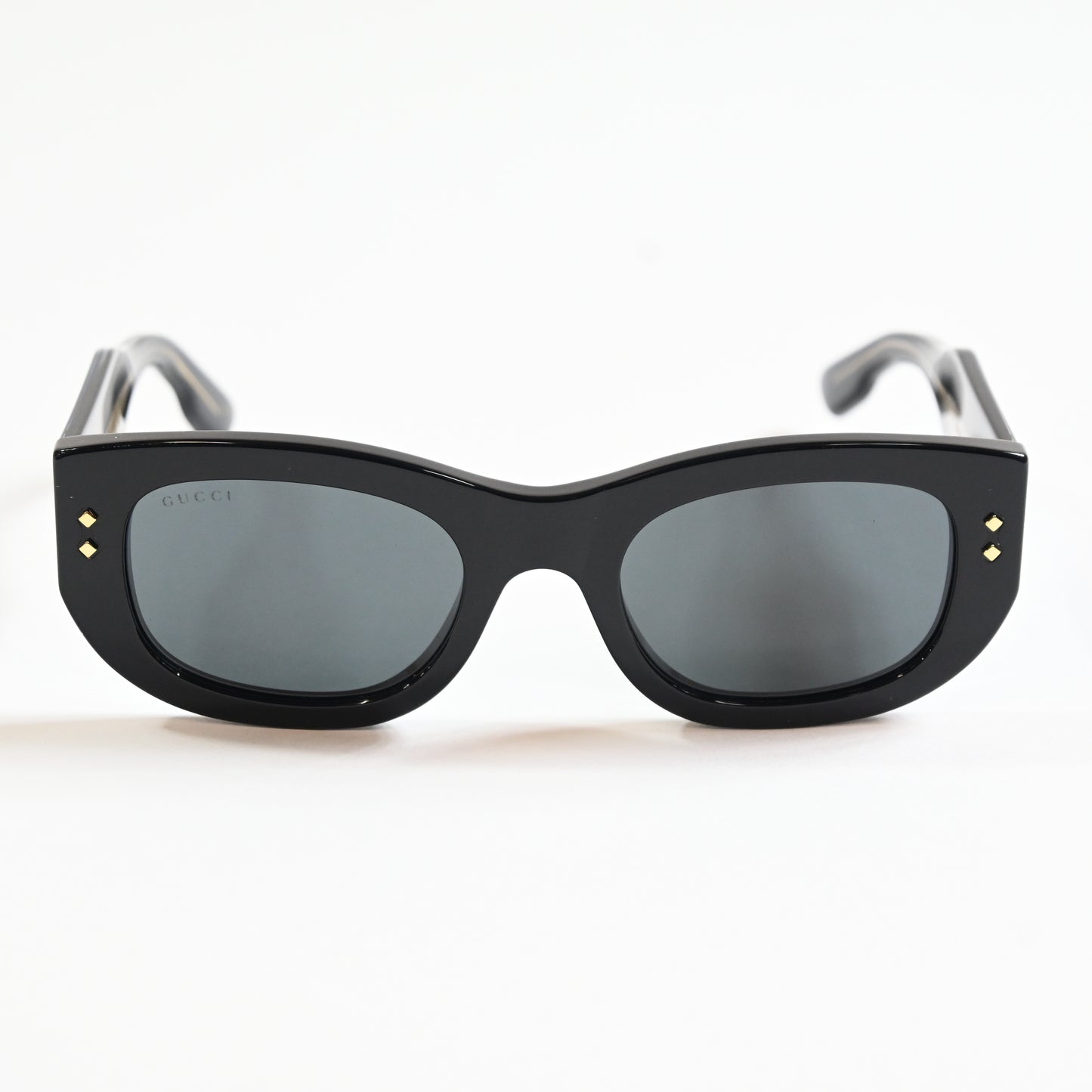 Gucci GG1215S 002 Womens Authentic Sunglasses Black/Gray, 51mm - New