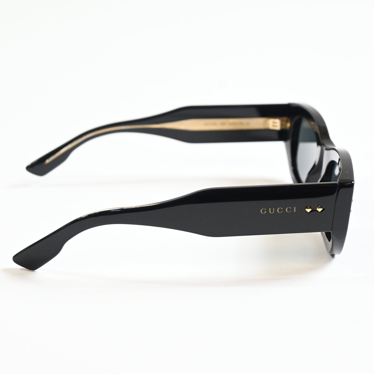 Gucci GG1215S 002 Womens Authentic Sunglasses Black/Gray, 51mm - New