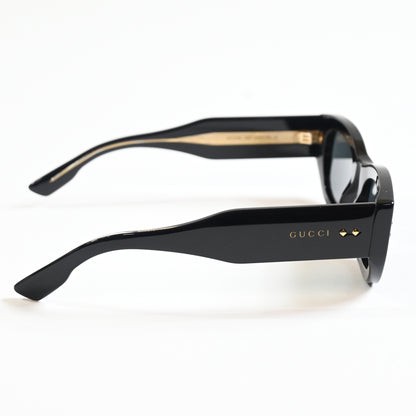 Gucci GG1215S 002 Womens Authentic Sunglasses Black/Gray, 51mm - New