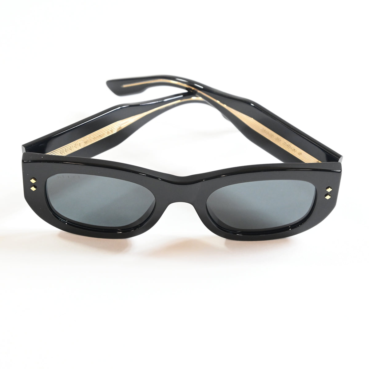 Gucci GG1215S 002 Womens Authentic Sunglasses Black/Gray, 51mm - New