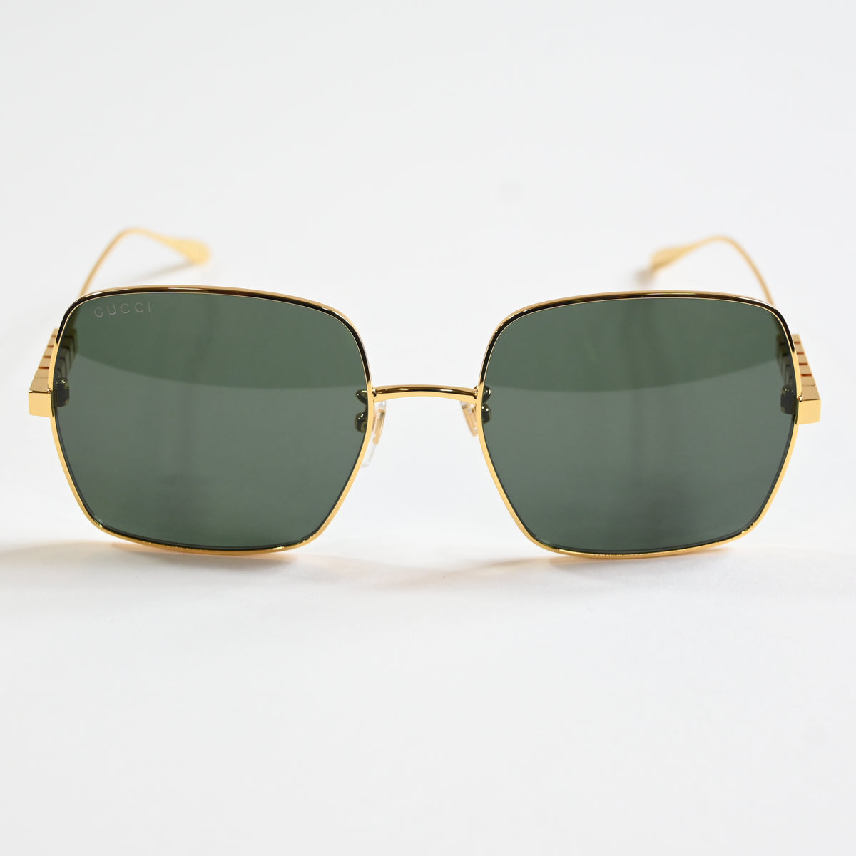 Gucci GG1434S 001 Womens Authentic Sunglasses Gold/Gray, 57mm - New