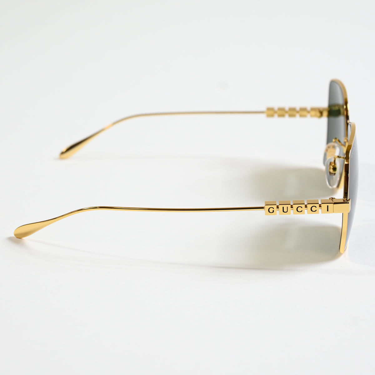 Gucci GG1434S 001 Womens Authentic Sunglasses Gold/Gray, 57mm - New
