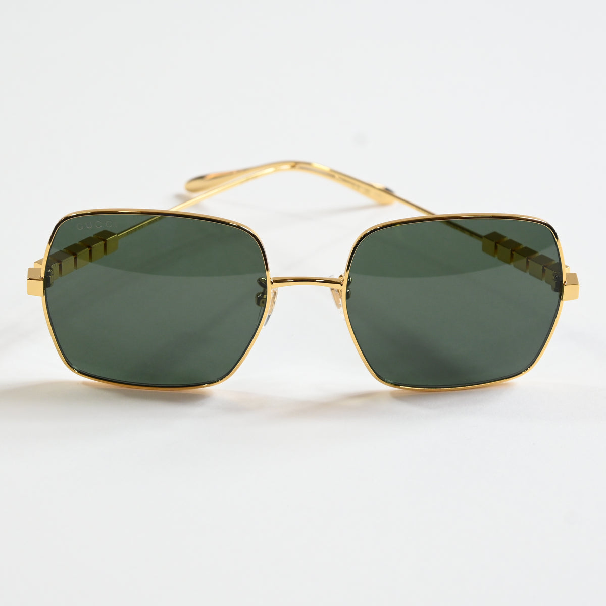 Gucci GG1434S 001 Womens Authentic Sunglasses Gold/Gray, 57mm - New