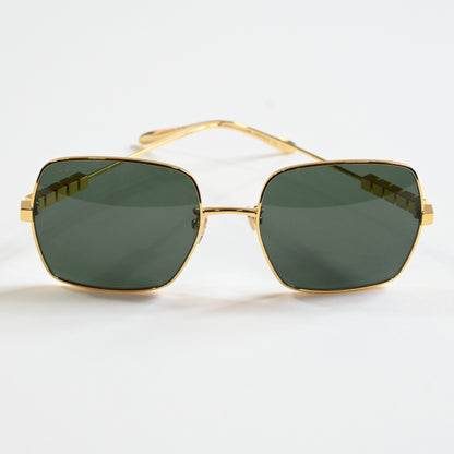 Gucci GG1434S 001 Womens Authentic Sunglasses Gold/Gray, 57mm - New